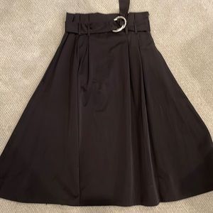 New with tags Zara pleated midi skirt with belt and pockets
